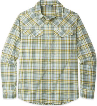 Stio | Mens Eddy Drift Shirt Long Sleeve, Size Extra Large in Luminous Plaid