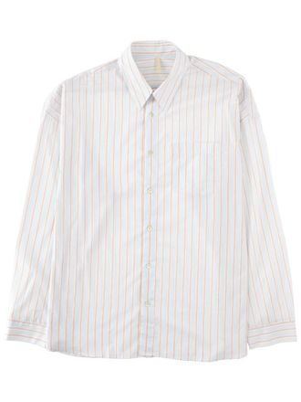 Sunflower White Regular Stripes Shirt