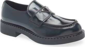 Prada Chocolate Loafer in Bosco at Nordstrom, Size 10.5Us