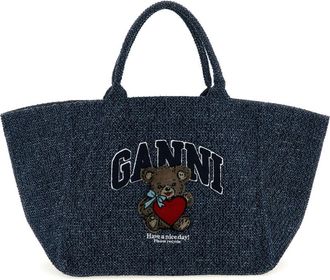 Ganni Blue Bear XXL Tote