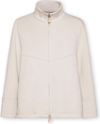 Elena Miro Zip Collar Jacket - Dames - Zomerjassen - Grijs - XL - Polyester - Jassen