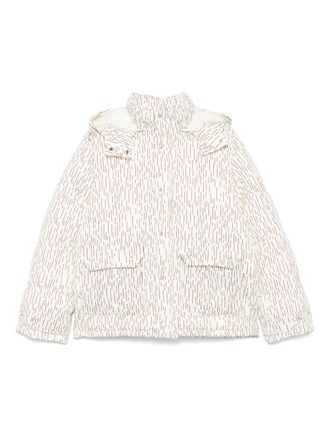 Fursac striped padded jacket - Neutrals