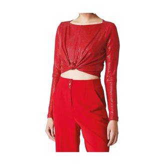 Nenette Long Sleeve Tops, female, Red, Size: XS Blusa