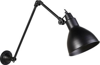 QAZQA Industrial Wall Light Black Adjustable - Wye
