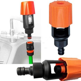 OEM Adattatore Universale Per Rubinetto Da Cucina - Connettore Per Tubo Da Giardino, 2 Pezzi (arancione)