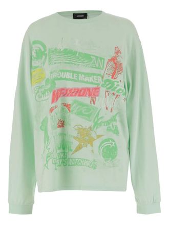 We11done cotton T-shirt - Green