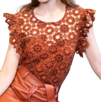 Eva Franco Grace Top In Sumatra Lace