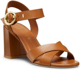 Stuart Weitzman Benni Ankle Strap Sandal in Macchiato at Nordstrom, Size 8.5