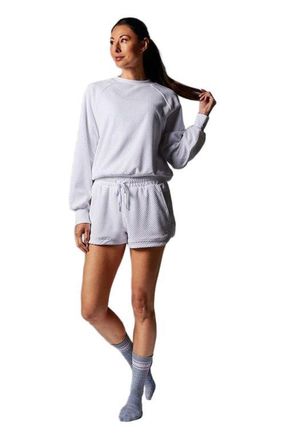 Tavi Ease Crew Terry Sweatshirt in White at Nordstrom, Size Xx-Large