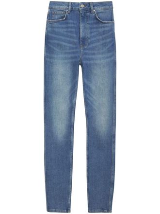 Anine Bing Beck high-rise skinny jeans - Blue
