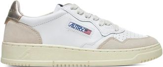 Autry Medalist Low perforated leather sneakers - women - Calf Leather/Calf Suede/Nylon/Calf Leather/Rubber - 38 - White