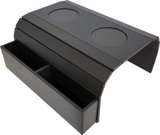 OEM Mesa Auxiliar Con Reposabrazos, Mando A Distancia Y Organizador Para Tel&eacute;fono M&oacute;vil - Mesa Con Soporte Para Reposabrazos Negra Y Bolsillos