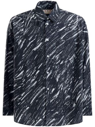 【国内在庫】 Brand Shirt, Boxy Logo Embroidered Hemden Marni Size (US 48 ウェア・シャツ