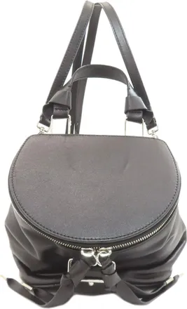Bally Black Leather Backpack (Pre-Owned)