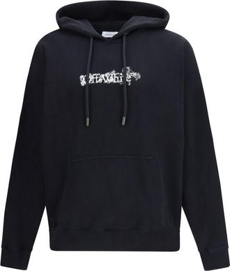 Off-white Black Cotton Mens Sweatshirt