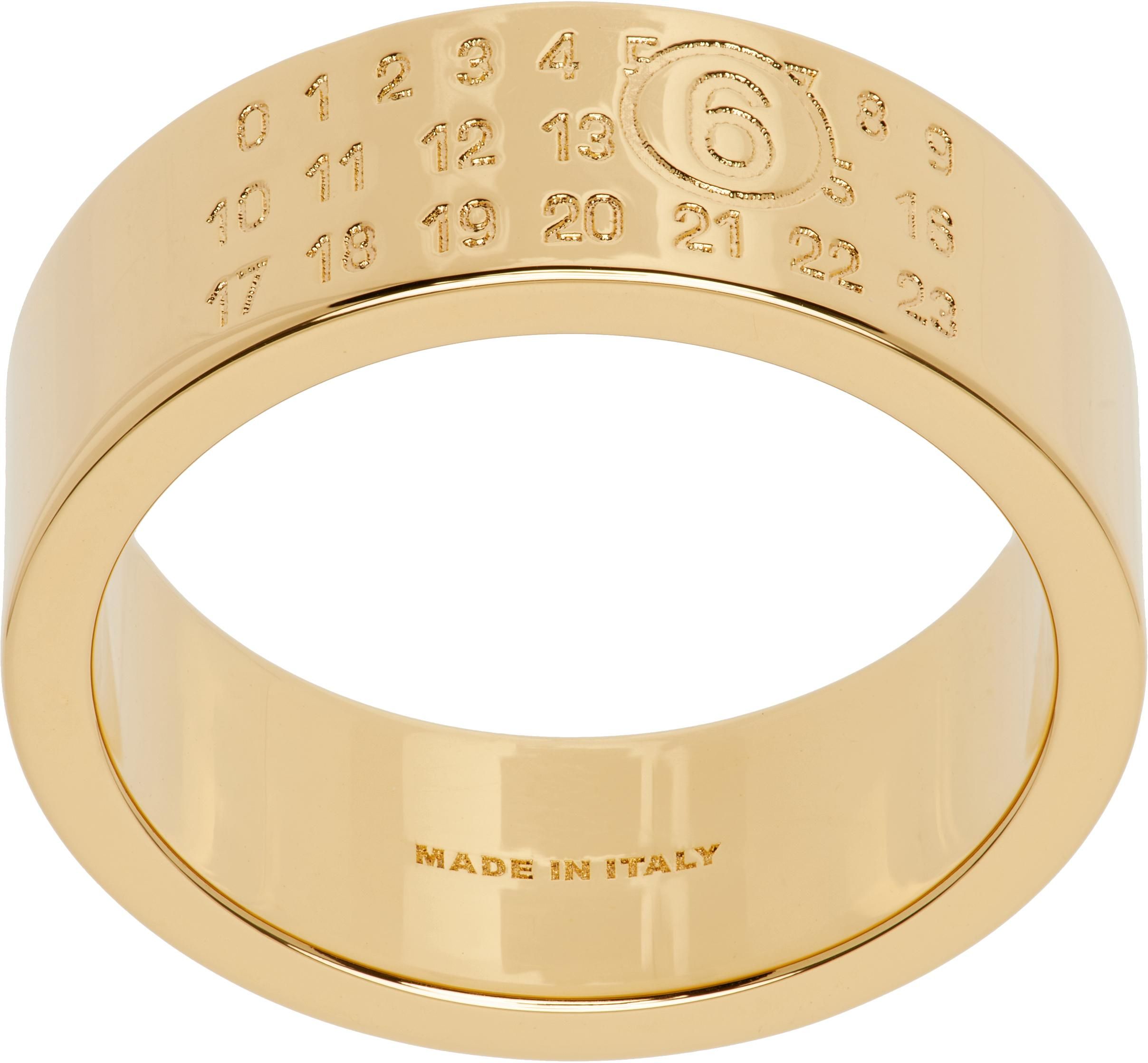 指輪・リング Maison Margiela Silver Ring With Engraved Logo Engraved ring | Maison Margiela | | Simons