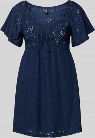 Only Tailliertes Freizeitkleid mit Ausbrenner-Effekt Modell SMILLA in Marine, Gr&ouml;&szlig;e XL