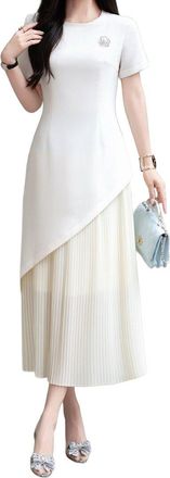 Burryco Short Sleeve Midi Dress