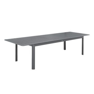 Sweeek Mesa de jard&iacute;n extensible de aluminio de 10 plazas, antracita
