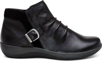 Aetrex Womens Luna Buckle Boot In Black