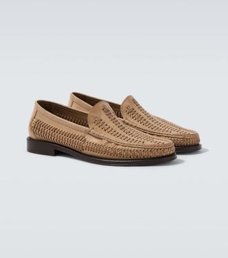 Brunello Cucinelli Woven leather loafers