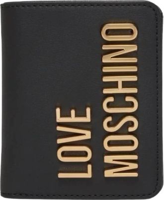Love Moschino Portemonnee met knoopsluiting - Dames - Portefeuilles - Zwart - ONE Size - Accessoires
