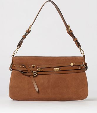 Pinko Borsa Pinko in camoscio con micro borchie