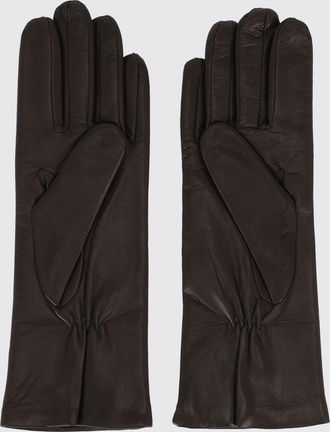 Orciani Classic Soft Lambskin Leather Gloves with Metal Logo