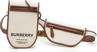Burberry Canvas Leather Sling Bag (Pre-Owned)