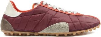 Maison Margiela Red Lace Up Sneakers