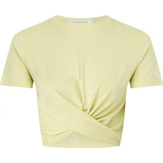 Calvin Klein Mujer, Camisetas, Amarillo, Talla: M