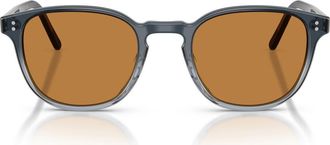 Oliver Peoples 49mm Fairmont Phantos Sunglasses in Twilight Gradient /Cognac at Nordstrom