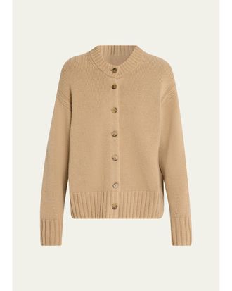 Guest In Residence Cozy Cashmere Crewneck Cardigan
