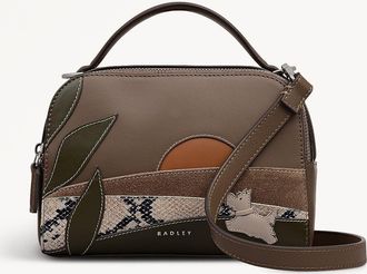 Radley London Coffee Small Ziptop Cross Body Bag Over The Hills AW25 Radley London