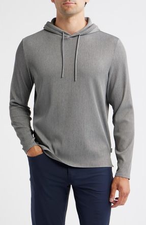 Johnnie-O Hoppin Heathered Performance Hoodie in Heather Thunder at Nordstrom, Size Xx-Large