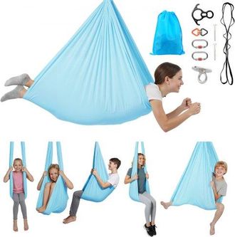 OEM Hamaca De Yoga A&eacute;rea, Capacidad De Carga 136,07 Kg, Con Tela De Nailon, Cuerda Tipo Margarita Y Bolsa Pe Con Cremallera, Doble Funci&oacute;n Para Ejercicios