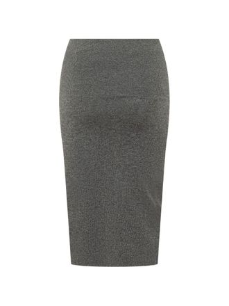 Stella McCartney Wool Knit Pencil Skirt - Grey