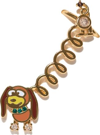 Girls Crew x Disney Pixar Toy Story Slink Dog Single Stud & Cuff Earring in Gold at Nordstrom