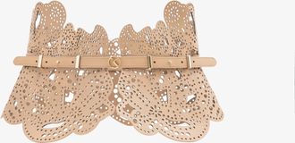 Saiid Kobeisy Perforated Leather Belt