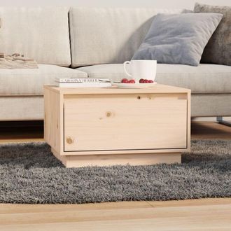 vidaXL Vidaxl - Mesa De Centro De Madera Maciza De Pino 55x56x32 Cm