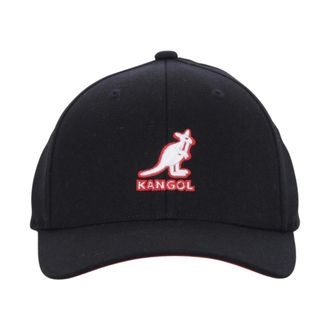 Kangol Gebogen Vizier Pet - Heren - Accessoires - Zwart - Maat: L/Xl Wol