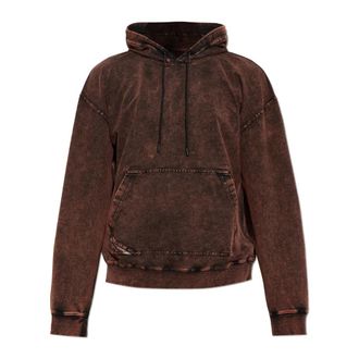 Diesel S-Boxt-Hood-Tuk Hoodie - Dames - Hoodies - Rood - S - Katoen - Hoodies & sweatvesten