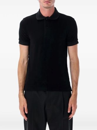Tom Ford short-sleeves polo shirt - men - Cotton/Polyamide - 48 - Black