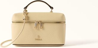 Furla Camelia Borsa Mini Cremino Beige Pelle Di Vitello Granata Donna