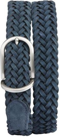 Nordstrom Sterling Braided Suede Belt in Navy Blazer at Nordstrom Rack, Size 32