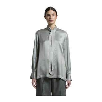 PESERICO Dames, Blouses & Shirts, Grijs, Maat: XL
