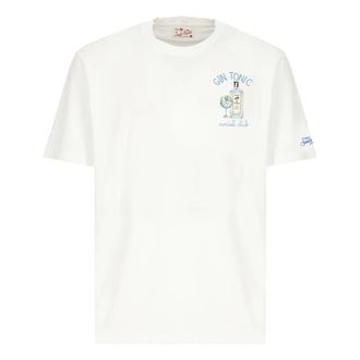 Saint Barth White Cotton Crew Neck T-shirt - male - Saint Barth - T-Shirts - White - L - Tops