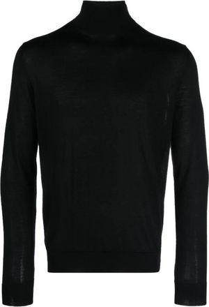 Colombo Zwarte coltrui - Heren - Coltruien - Zwart - 5XL - Kasjmier - Truien & Vesten