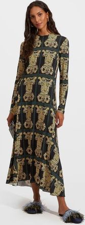 La DoubleJ Drifter Dress in Tiger Tiles Black at Nordstrom, Size X-Small