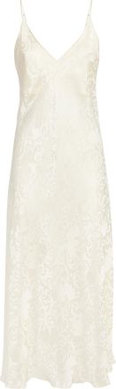 Natori Ines Jacquard Silk Slip Dress Size L